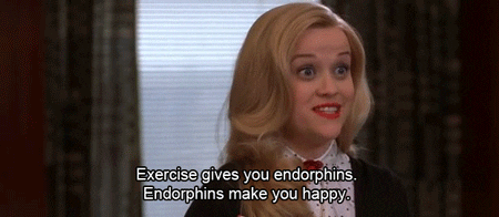 elle woods from legally blonde endorphins gif