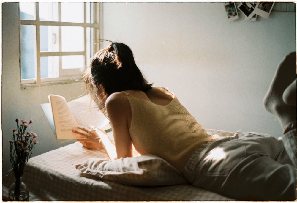 woman reading